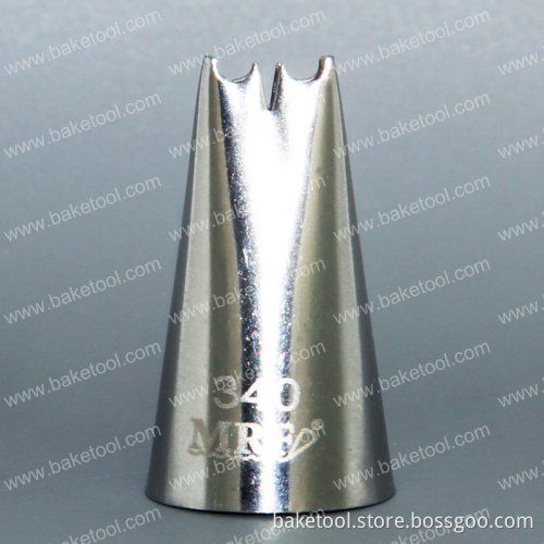 Stainless steel cake decorating flower piping nozzles with high quality#340